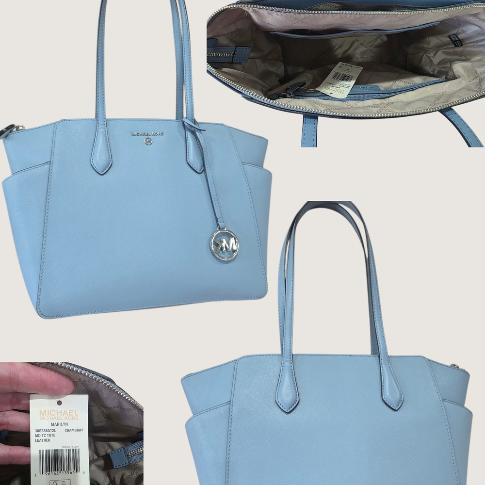 Michael Kors Light Blue Tote Bag